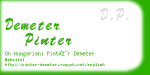 demeter pinter business card